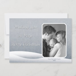 雪の凍ってい写真カード