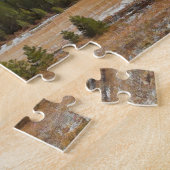 雪の分野を渡る310D山SHASTA ジグソーパズル (側面)