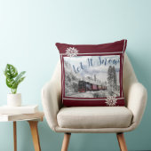 雪の列車に乗せる クッション (椅子)