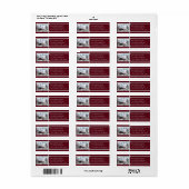 雪の列車に乗せる ラベル (フルシート)