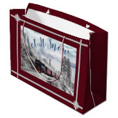 雪の列車の旅 ラージペーパーバッグ (裏面アングル)