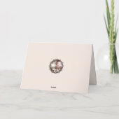 雪の列車の考えあなたのカード シーズンカード (裏面)