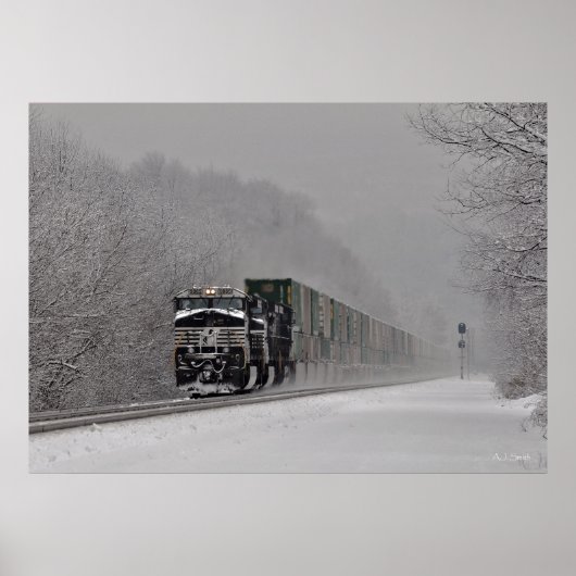 雪の列車 ポスター (正面)