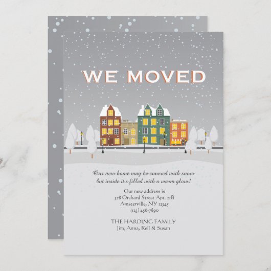 雪の動く発表 案内状 (正面/裏面)