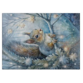 雪の動物のまな板 カッティングボード (正面)