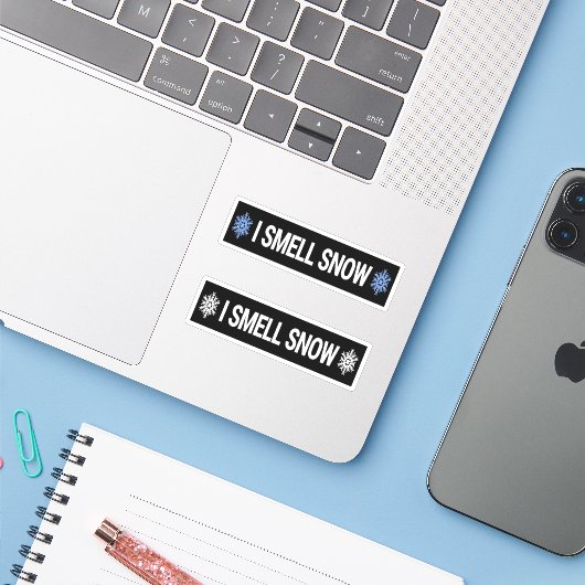 雪の匂いがする シール (ノートパソコンとiPhone)