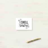 雪の匂いがする ポストイット (デスク上)