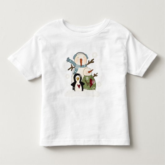 雪の友人の休日Tシャツとギフト トドラーTシャツ (正面)