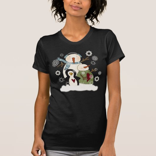 雪の友人の休日Tシャツとギフト Tシャツ (正面)
