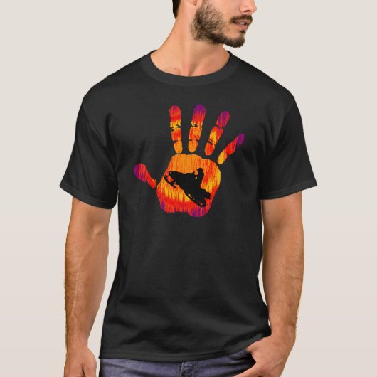 雪の可動装置機械 Tシャツ (正面)