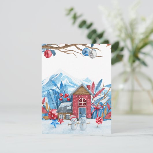 雪の国に住む雪だるま シーズンカード (スタンド正面)