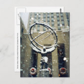 雪の地図 ポストカード (正面/裏面)