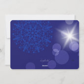 雪の地球の雪だるまの写真の休日カード シーズンカード (裏面)