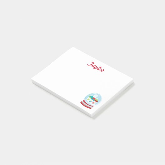 雪の地球冬 ポストイット (アングル)