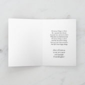 雪の地球-クリスマス-孫娘 シーズンカード (内部)