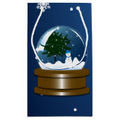 雪の地球 スモールペーパーバッグ (裏面)