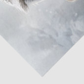 雪の場面で複雑な服装を切り離すホワイトフクロウ 薄葉紙 (詳細)