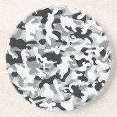 雪の塵カモフラージュ コースター (正面)