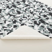 雪の塵カモフラージュ シェルパブランケット (3/4)