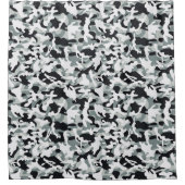 雪の塵カモフラージュ シャワーカーテン (正面)