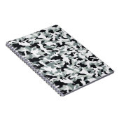 雪の塵カモフラージュ ノートブック (右側)