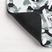 雪の塵カモフラージュ マウスパッド (コーナー)