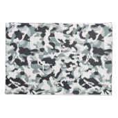 雪の塵カモフラージュ 枕カバー (裏面-左)