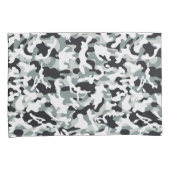 雪の塵カモフラージュ 枕カバー (正面右)