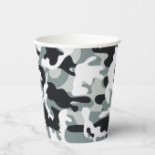 雪の塵カモフラージュ 紙コップ (正面)