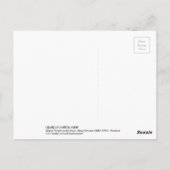 雪の増上寺雪中蔵上寺河瀬蓮井 ポストカード (裏面)