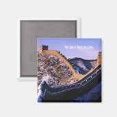 雪の壁素晴らし中国 マグネット (正面/裏面)