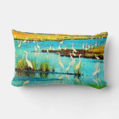 雪の多いエグレツプリント ランバークッション (裏面)