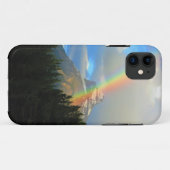 雪の多いカナダの山に虹と嵐の雲 Case-Mate iPhoneケース (裏面(横))