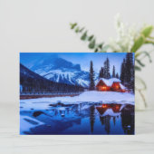 雪の多いカナダキャビン、カナダサンセット シーズンカード (スタンド正面)