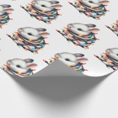 雪の多いクリスマスイズクリッター ラッピングペーパー (角)