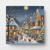 雪の多いクリスマスタウン フォトプラーク (正面)