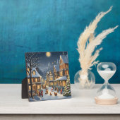 雪の多いクリスマスタウン フォトプラーク (インサイチュ)