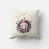 雪の多いクリスマス魔法 クッション (裏面)