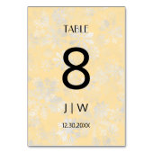 雪の多いクリスマス テーブルナンバー (裏面)