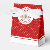 雪の多いコテージメリークリスマスサンタクロース フェイバーボックス (正面サイド)