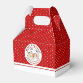 雪の多いコテージメリークリスマスサンタクロース フェイバーボックス (裏面サイド)