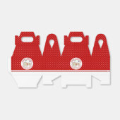 雪の多いコテージメリークリスマスサンタクロース フェイバーボックス (折り畳みなし)