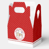 雪の多いコテージメリークリスマスサンタクロース フェイバーボックス (オープン)