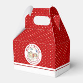 雪の多いコテージメリークリスマスサンタクロース フェイバーボックス (正面サイド)