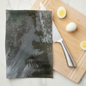 雪の多いシエラネバダ山脈をドライブする キッチンタオル (四つ折り)