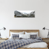 雪の多いシエラネバダ山脈をドライブする キャンバスプリント (インサイチュ (寝室))