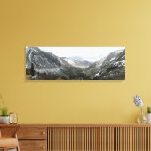 雪の多いシエラネバダ山脈をドライブする キャンバスプリント (インサイチュ (リビング))