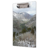 雪の多いシエラネバダ山脈をドライブする クリップボード (左)