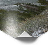 雪の多いシエラネバダ山脈をドライブする フォトプリント (角)