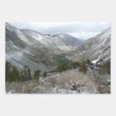 雪の多いシエラネバダ山脈をドライブする ラッピングペーパーシート (正面3)